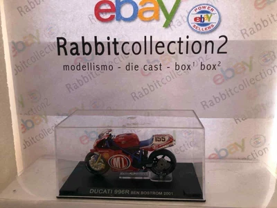 Die Cast " Ducati 996R Ben Bostrom 2001 " Moto Skala 1/24 - Bild 1 von 2