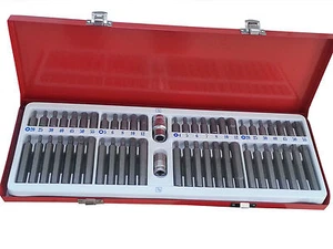 INSERTI CHIAVI BUSSOLE TORX SET 54 PZ portainserti XZN ESAGONALE EXA 630 - Imagen 1 de 1