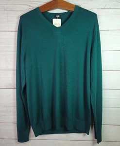 NEU Herren Uniqlo Pullover V-Neck Pulli Strick extra feine Merinowolle Gr. Large - Bild 1 von 9