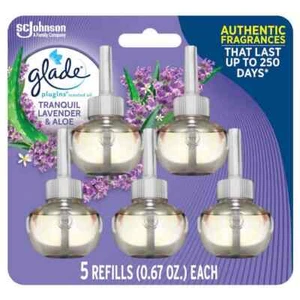 3.35 fl. oz. Lavender and Aloe Scented Plugins Air Freshener Refills (5-Count) - Picture 1 of 11