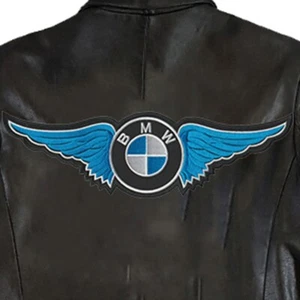 Logo BMW Ala Colore Blu Auto Moto Misura 11,5"x3,4" Cucire Ferro su Toppa Fai da Te - Foto 1 di 11