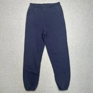 Vintage 90s LL Bean x Russell Athletic Sweatpants Heavy USA Navy Blue Medium - Picture 1 of 11