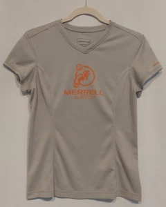 Merrill Barefoot Womens Gray Opti-Wick UPF Sun Protection T-Shirt Size Medium - Picture 1 of 9