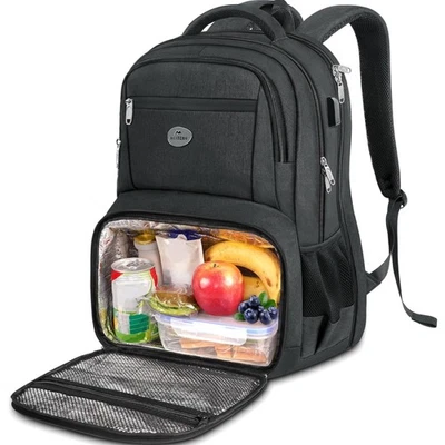 Laptop Rucksack 17 Zoll mit Kühlfach USB Anti-Diebstahl Reiserucksack Herrens... - Bild 1 von 2