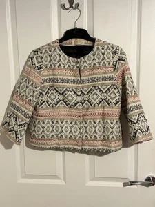 KAOS JEANS Women’s Cotton Multi Colour Jacket Made in Italy Size UK 12 IT 40 - Picture 1 of 10