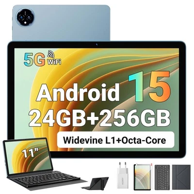 Neu 11 Zoll Tablet Android 15 16GB RAM 256GB ROM 8000mAh WlFl Tab Octa Core 13MP - Bild 1 von 4