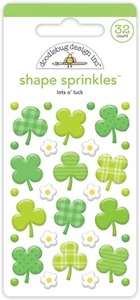 Doodlebug Sprinkles Adhesive Enamel Shapes-Lots O' Luck DS7959 - Picture 1 of 1