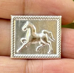 999 Silver Stamped Sheet Hindu Religious Horse Figure, Peace, Progress, Harmony - Picture 1 of 5