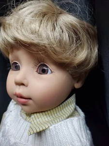 E1 Gotz Vinyl Doll Principessa Blonde boy doll 21" - Picture 1 of 15