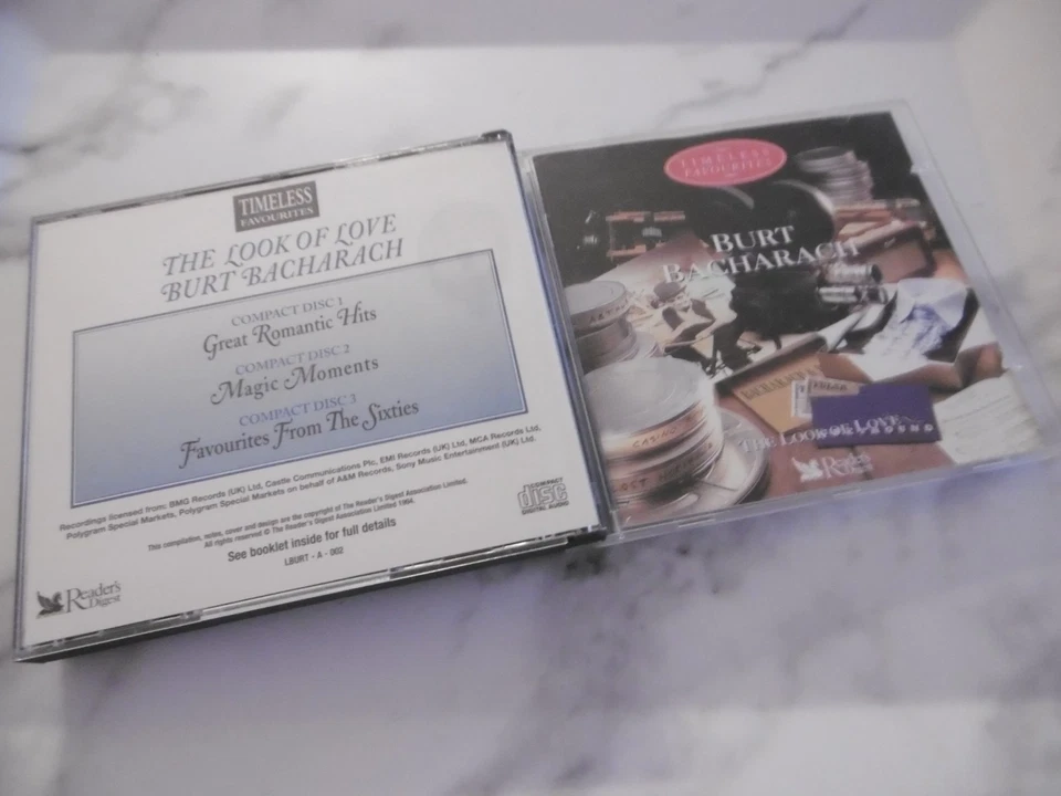BURT BACHARACH READERS DIGEST 3 CD LOOK OF LOVE ALFIE MAGIC MOMENTS SAY L PRAYER - Image 1 of 1