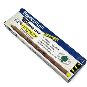 Staedtler Top Star Dry Evidenziatore Matite Fluorescenti 128-64 Confezione da 12 Giallo - Foto 1 di 4