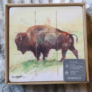 Jeu de société Demdaco Crouser Water Art Buffalo Tic-tac-toe - Photo 1/1