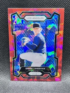 2024 Panini Prizm #54 Emmet Sheehan Red Ice Prizms - Picture 1 of 2