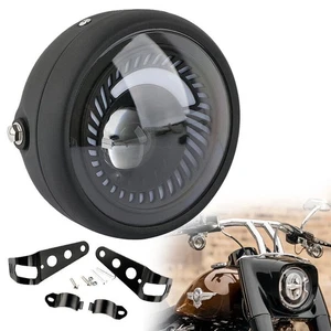 6.5'' Retro Motorrad LED Hi/Lo Scheinwerfer mit Mount Halterung für Cafe Racer - Bild 1 von 10