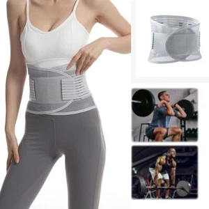 Waist Trainer Belt Spine Support Breathable LumbarHombre Gym Belts - Picture 1 of 14