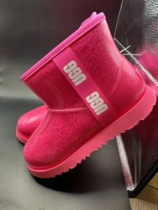 UGG Kid's Classic Clear Mini II Rock Rose Pink Wasserdicht Winterstiefel 1112386K - Bild 1 von 12