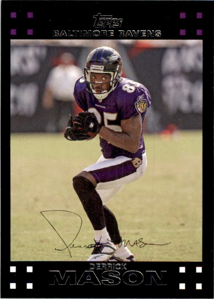 2007 TOPPS DERRICK MASON BALTIMORE RAVENS #120 - Image 1 of 2