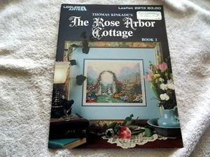 Cross Stitch Pattern, Thomas Kinkade's THE ROSE ARBOR COTTAGE, Leaflet # 2213 - Picture 1 of 2