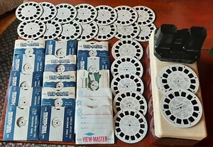 Huge Viewmaster lot, Sawyer's viewmaster, case, reels, 23 sets, singles - Picture 1 of 12