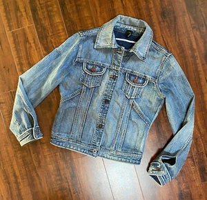 BoHo Chic Buffalo Jeans 'JACKY' Denim Layering Jean Jacket size Med - Picture 1 of 7