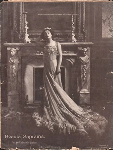 Beaute Supreme 1907 ALLA NAZIMOVA Striking PHOTO Cover Louis Maurice Sheet Music - Picture 1 of 1