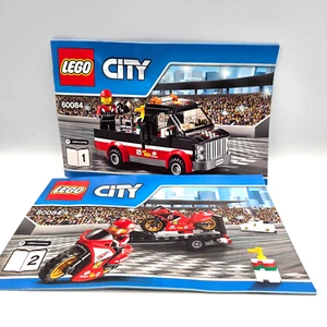 Lego Instruction booklet Manual City Racing Bike Transporter-60084 set 2 books - Foto 1 di 3