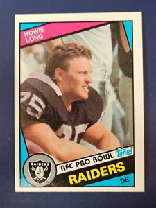 1984 Topps Football Cards #111 Howie Long RC Raiders novato - Imagen 1 de 2