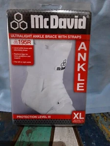 Mcdavid 195R Ultralight Ankle Brace W/straps White XL RRP $85 - Picture 1 of 3