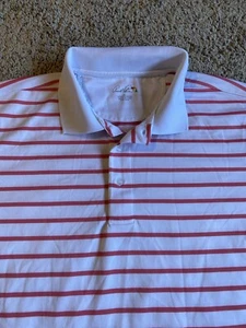 Arnold Palmer Golf Polo Shirt Pink Stripes XL - Picture 1 of 7
