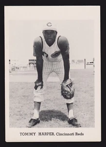 1958-65 JAY PUBLISHING Tommy Harper REDS 5x7 PICTURE PACK PHOTO VG-EX+ A - Picture 1 of 2
