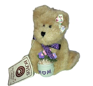 Vintage BOYDS Bears Ruthie Bär Neu mit Etikett Mama Blumentopf Muttertag 7" verbunden - Bild 1 von 4