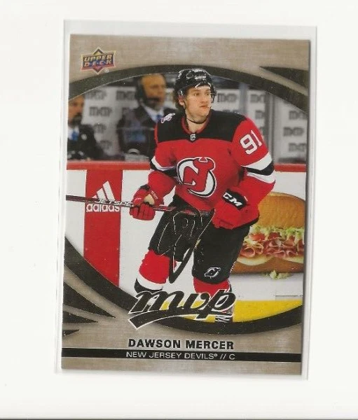 2022-23 Upper Deck MVP Gold Script Hockey  Card -#141 Dawson Mercer - New Jersey - Image 1 of 1
