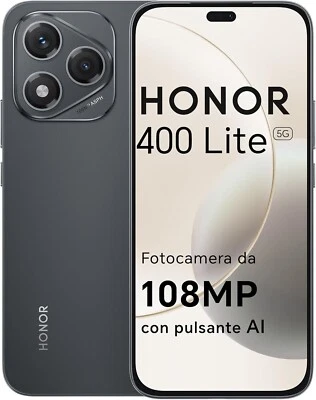Cellulare Smartphone Honor 400 Lite 5G 8+256GB 6,7" CON SERVIZI GOOGLE Nero - Imagen 1 de 4