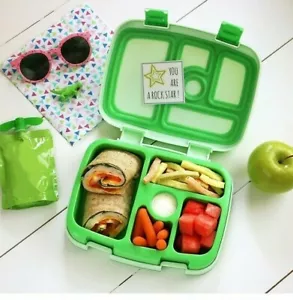 Bentgo Lunch Box Antiperdite Senza BPA Verde Solido Bambini Età 3-7 - Foto 1 di 11