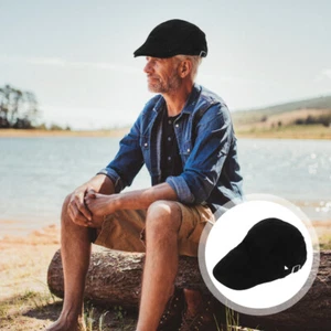 Pure Cotton Duckball Cap News Boy Hat Mens Newsboy Hats for Middle Aged Man - Picture 1 of 12