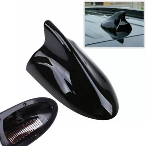 For Car Auto Truck Roof Shark Fin Antenna Radio FM/AM Signal Aerials Black - Picture 1 of 13