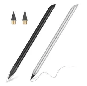 Metal Inkless Pencil, 2Pcs Infinity Pencil Reusable Everlasting Pencil, - Picture 1 of 4