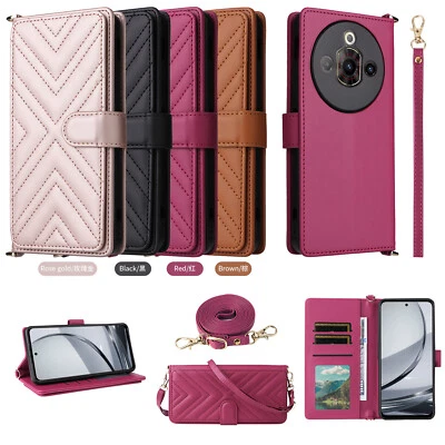 For ZTE nubia Focus Pro 5G Luxury Multi-function Leather Wallet Stand Case Cover - Image 1 of 4