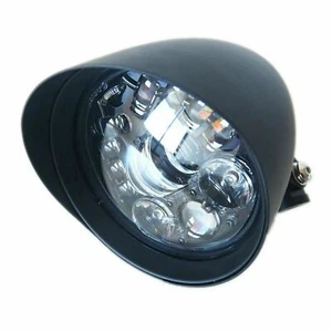 5.75" matt black LED indicator daymaker headlight Harley SPRINGER FLSTS Heritage - Picture 1 of 7