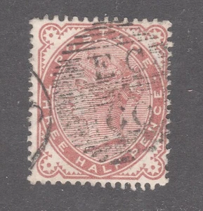 GR BRIT STAMP #80 — 1.5p VICTORIA -- RED BROWN  -- 1880 -- USED  - Picture 1 of 2