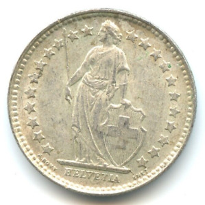 Suisse 1/2 franc argent 1913 B de qualité n°19