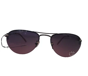 Sonnenbrille, Damen bordeaux Metallrahmen, Glas mit Herz, UV 400 - Bild 1 von 1