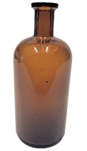 Vintage 1920s Owens Glass Co. Amber Apothecary Bottle - Picture 1 of 5