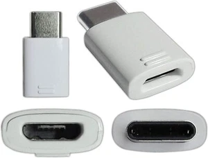 Official Samsung Galaxy Micro USB to USB-C Adapter - White - Picture 1 of 2
