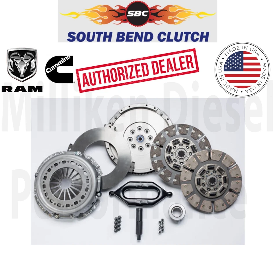 Kit de embrague South Bend doble disco 650 HP G56 5,9 6,7 Dodge Ram Cummins 2005,5-2017 Foto 1 de 1