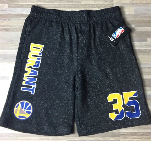 $35 Golden State Warriors Kevin Durant Youth Sz LARGE (14-16) Black UNK Shorts Cover