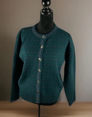 Eddie Bauer Vintage Wool Blend Cardigan Button Up Sweater Women’s Small - Image 1 of 4