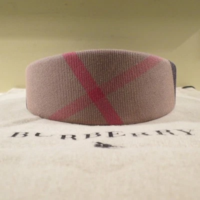 NUEVO CON ETIQUETAS DIADEMA PARA MUJER AUTÉNTICA BURBERRY CLÁSICA NOVA CHECK BANDA PARA EL CABELLO CON BOLSA PARA EL POLVO Foto 1 de 4