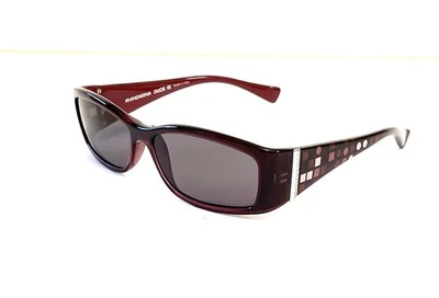 Vintage Mandarina Duck Burgundy Rectangular Sunglasses Made Italy - Image 1 of 4