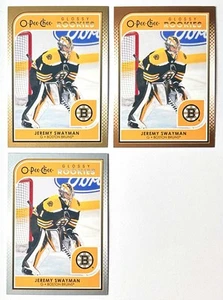 2021-22 O-Pee-Chee Jeremy Swayman Brillante Novato Lote x 3 Oro Plata y Bronce NHL - Imagen 1 de 5